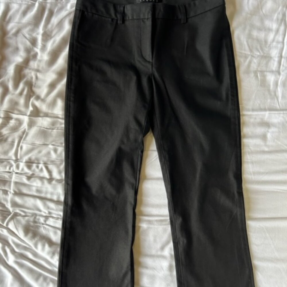 Theory Black Kick Crop Pants Size 2